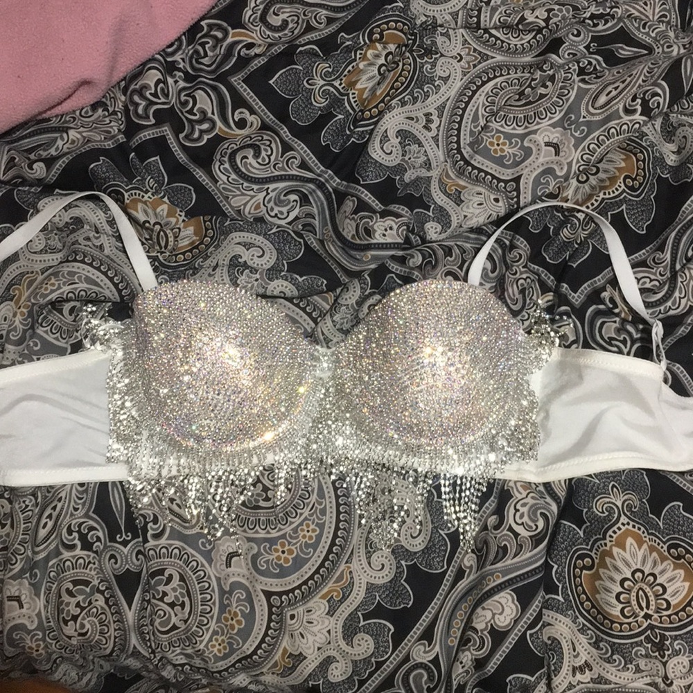 Sequin bra